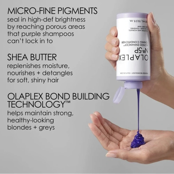 Olaplex No4 & No5 Blond Enhancer Toning Shampoo/Conditioner 1L set - Picture 8 of 11